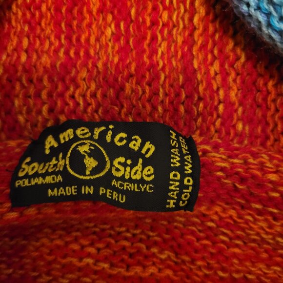 American South Side kids sweater, animal print. Zippered, hood. - Picture 3 of 13